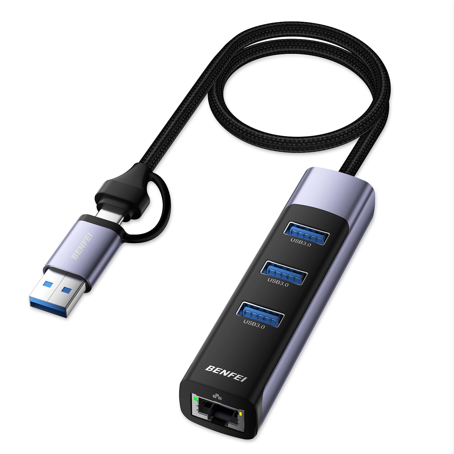 3個セット　イーサネットアダプター Amazon.co.jp: BENFEI 2in1 USB C/3.0 有線LANアダプタ、3 USB